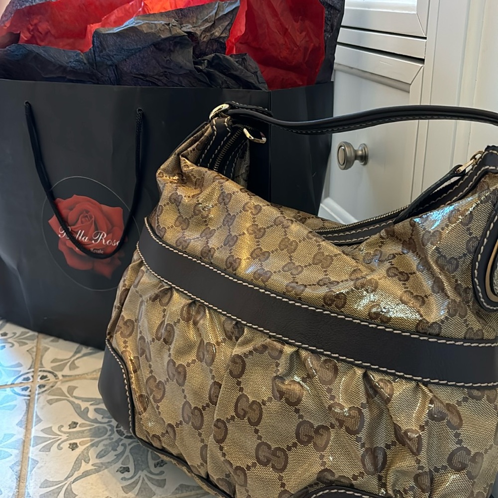 Authentic crystal Gucci purse